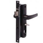 Whitco MK 2 security screen door lock can be used in 3 point locking doors in Black